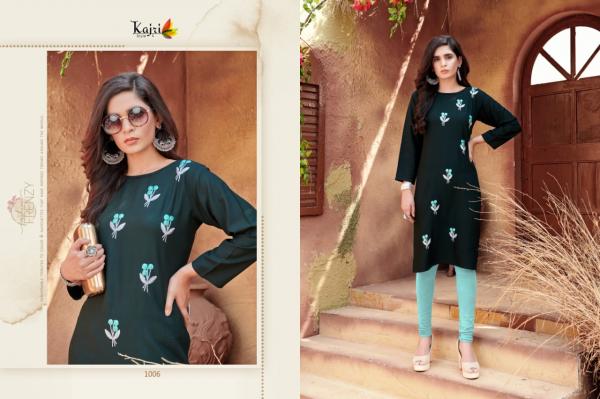 Kajri Florence 2 Heavy Work Rayon Designer Kurtis Collection